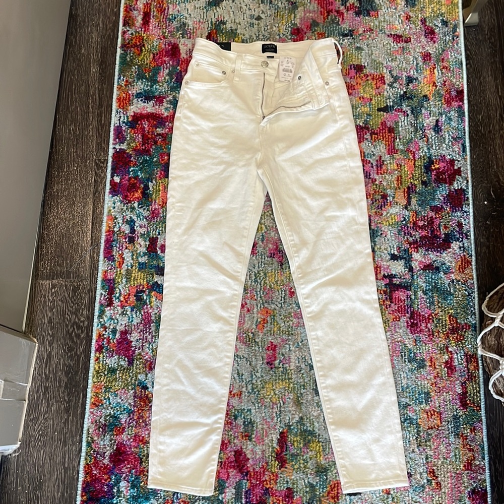 J. Crew High-Rise White Skinny Jeans - NWT - 26